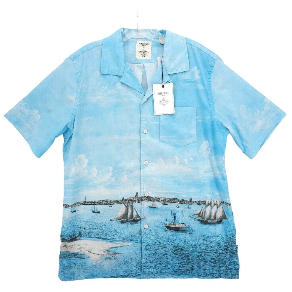 Todd Snyder Blue Casual Button Down Shirt